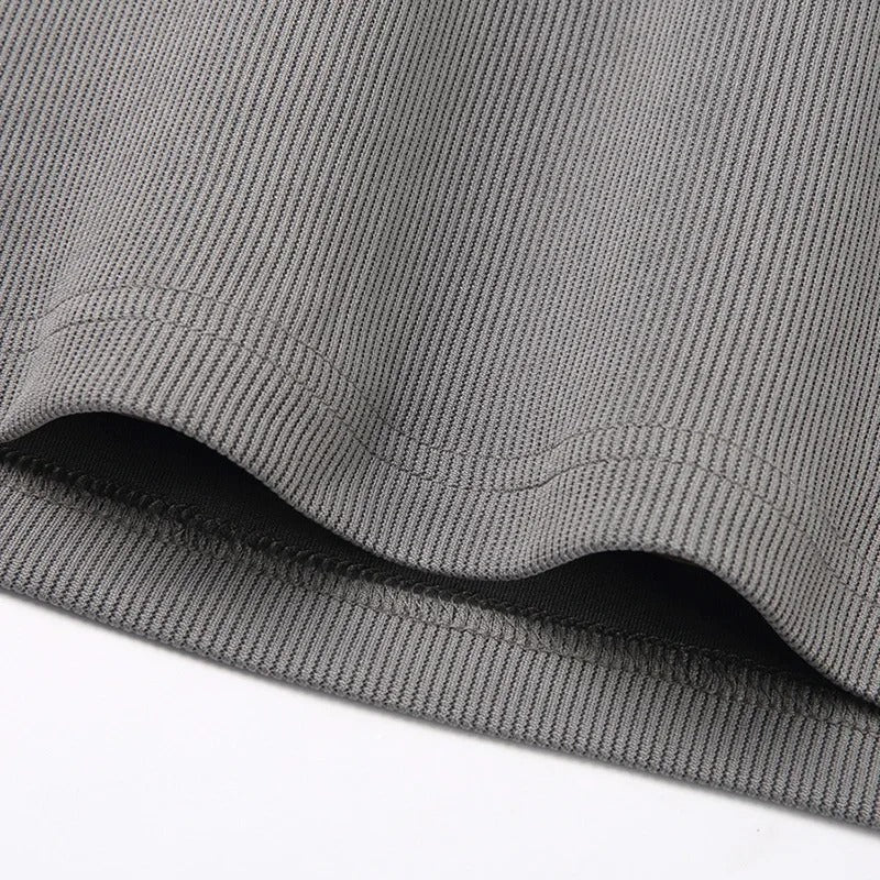 Vintage Knitted Striped Textured T-Shirts